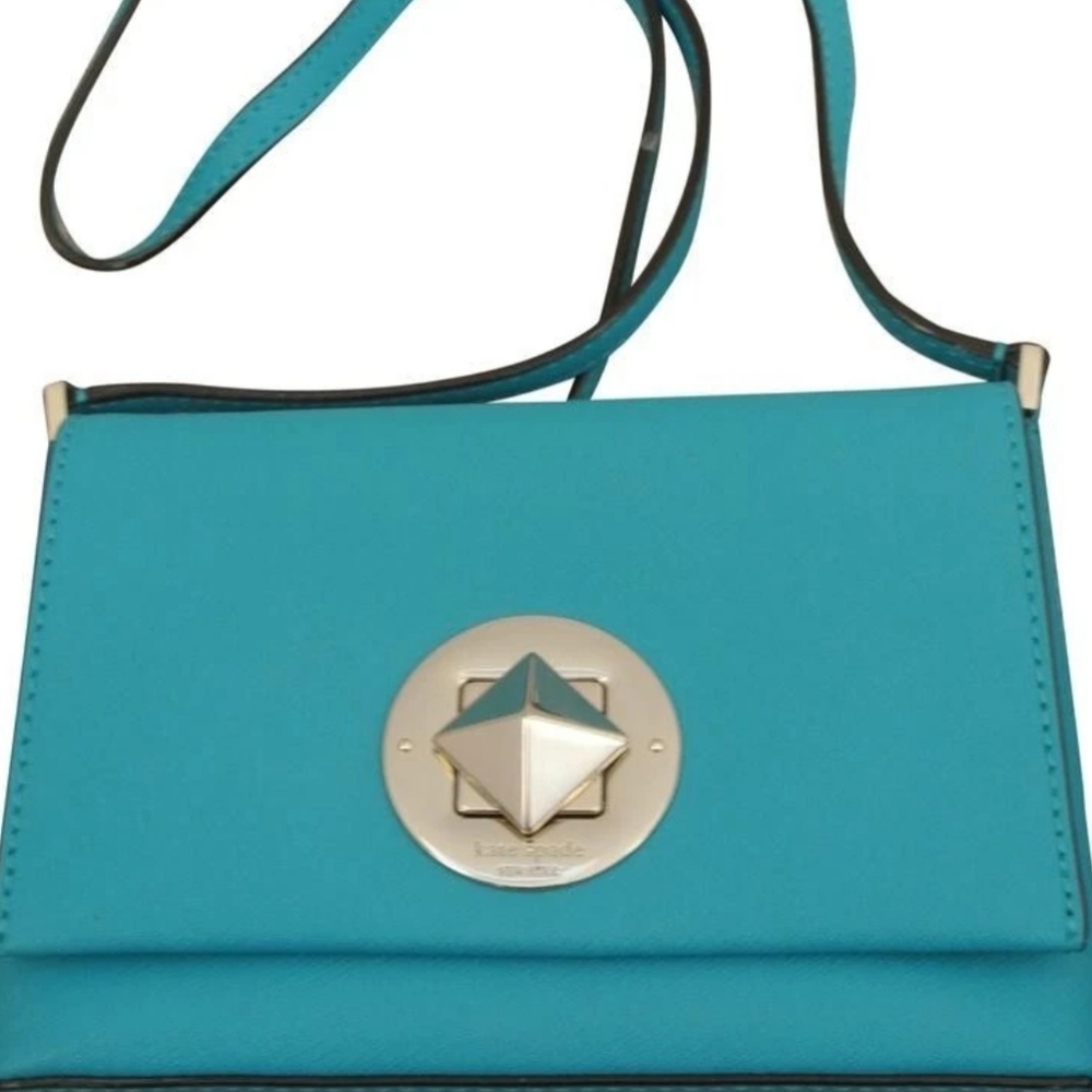 Kate Spade Newbury Lane Sally Crossbody Leather Turquoise